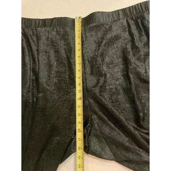 Johnny Was Women’s Pants 3X Black Shimmer Crinkle High Rise Wide Leg NWT $295 - Picture 8 of 11